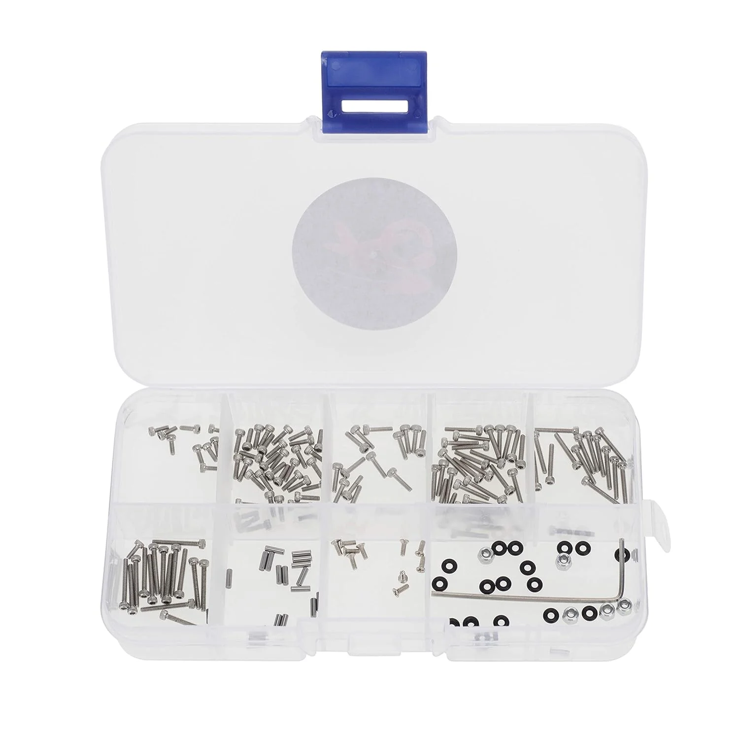 Meus Racing Stainless Steel Full Car Screws Screw Box Set for Axial SCX24 90081 Model Car Accessories - Image 3