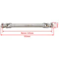 MEUS Racing Stainless Steel Internal Spline Universal Drive Shaft (96-143mm) for 1/10 SCX10 SCX10 II TRX4 90046 Wraith - Image 2
