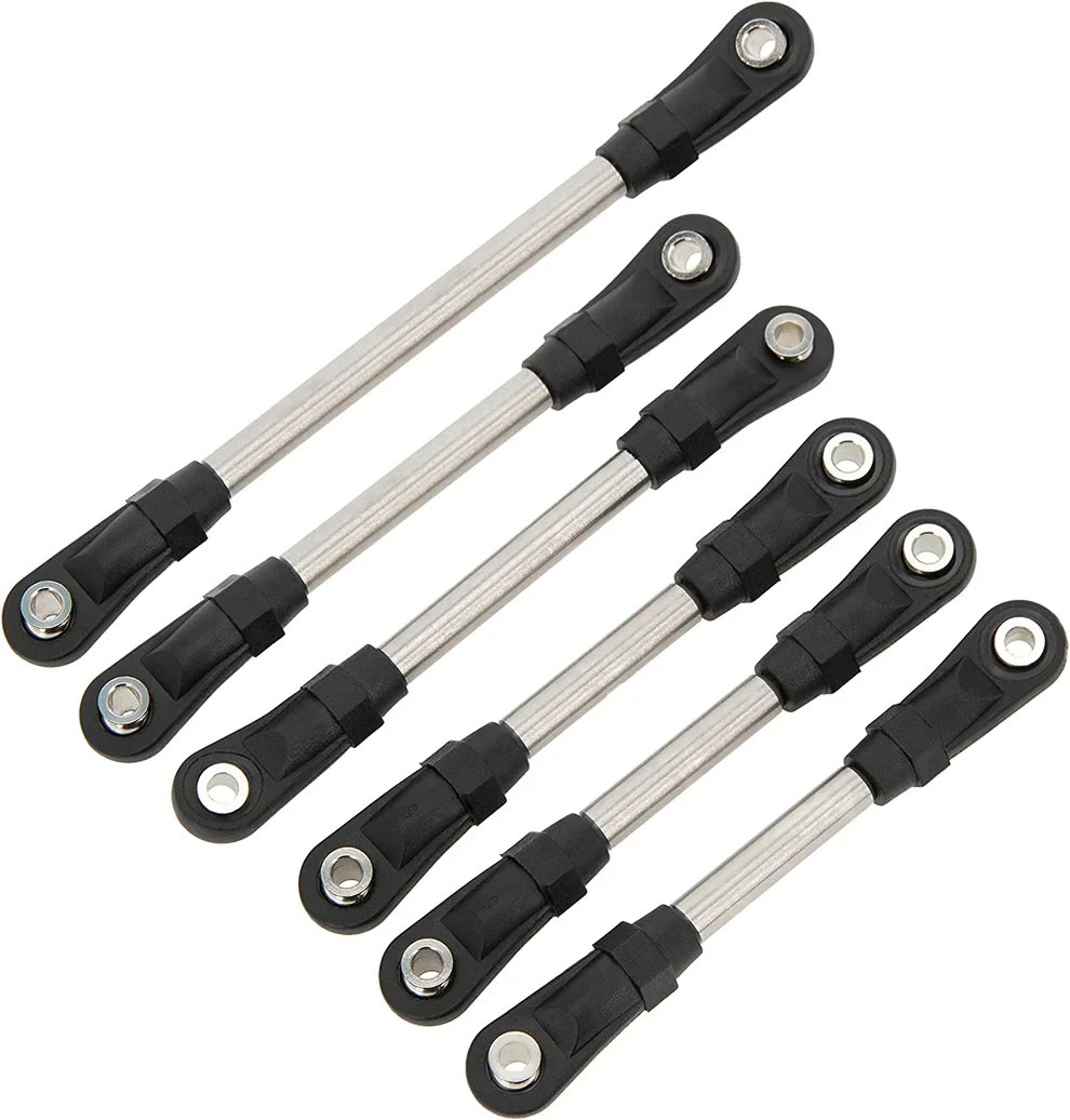 MEUS RACING Stainless Steel Links 5mm Thicker Bedding Rod Linkage Chassis Links Plastic Rod End for AXIAL UTB18 - 8PCS - Image 5