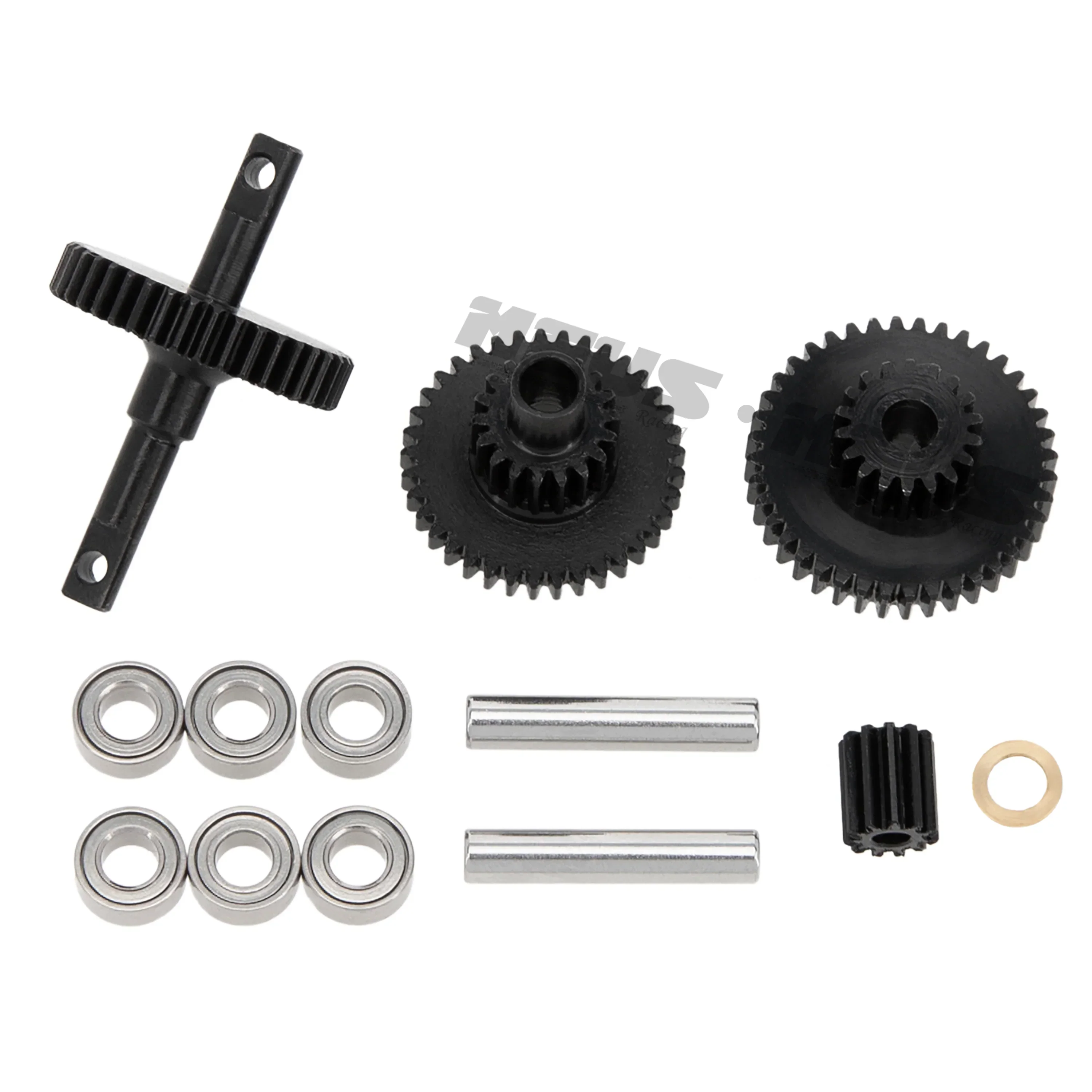 Meus Racing Steel Low Range Transmission Gear Set Upgrade Parts for TRX-4M TRX4M Bronco Defender 1/18 RC Crawler Car