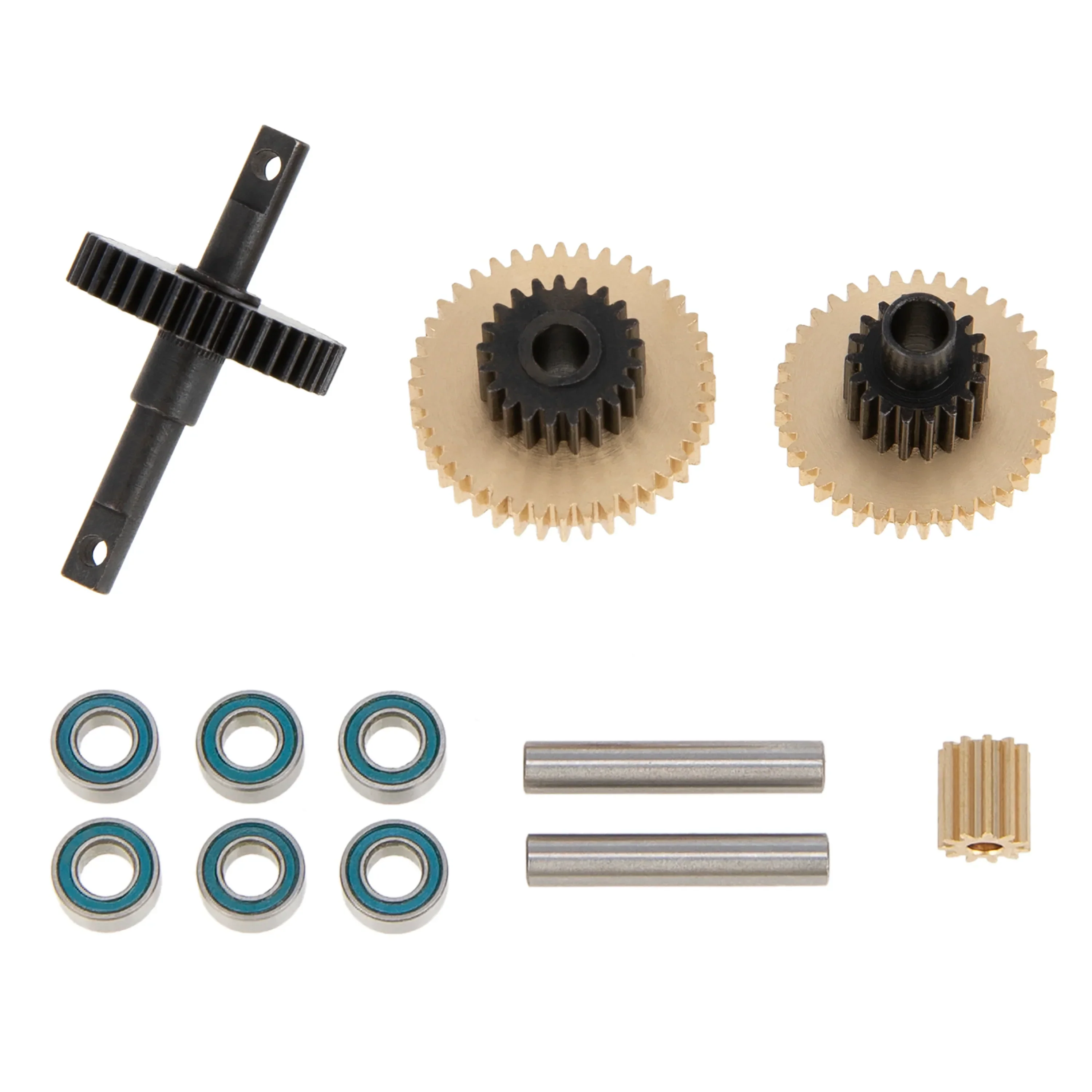 MEUS RACING Steel Low Range Transmission Gear Set Upgrade Parts for TRX-4M TRX4M Bronco Defender 1/18 RC Crawler Car (13.17:1)