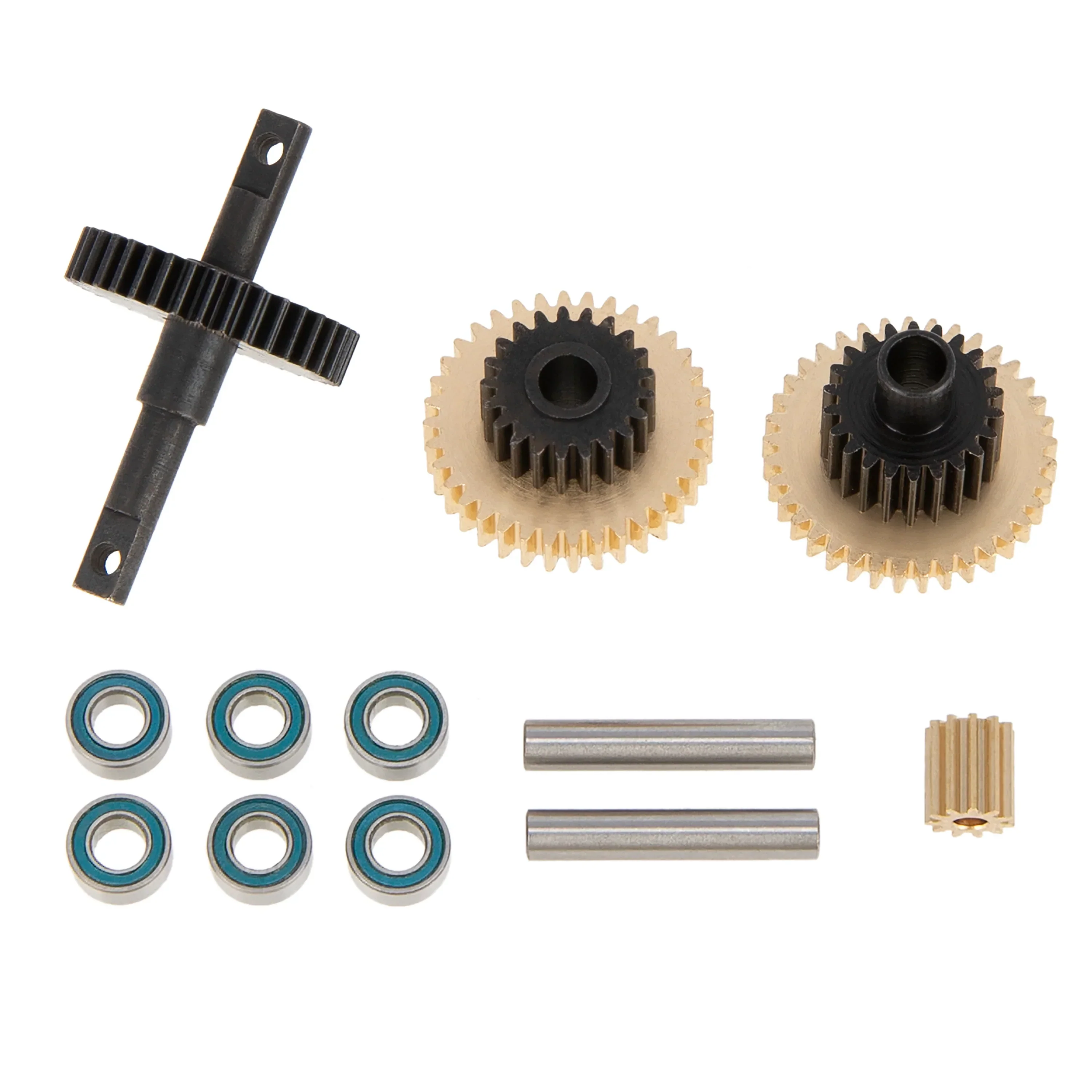 MEUS RACING Steel Low Range Transmission Gear Set Upgrade Parts for TRX-4M TRX4M Bronco Defender 1/18 RC Crawler Car (9.69:1)