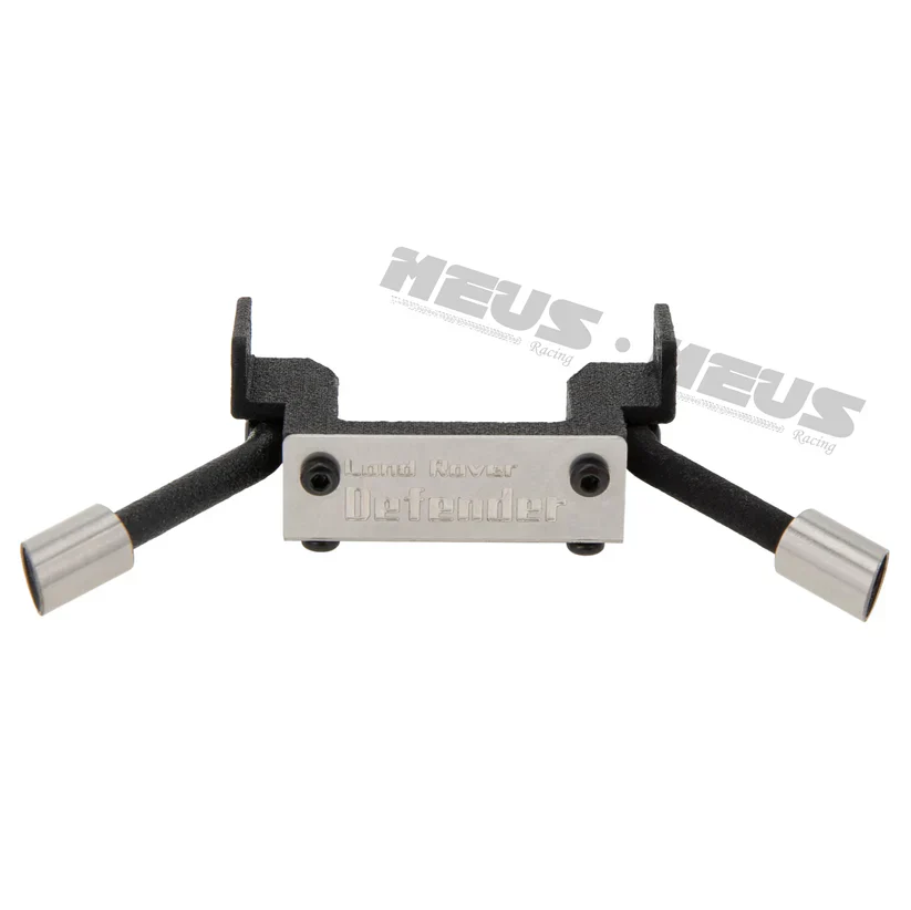 Meus Racing Tailpipe 3D Printed Plastic and Stainless Steel Exhaust Pipe for 1/18 TRX4M Defender - Image 2