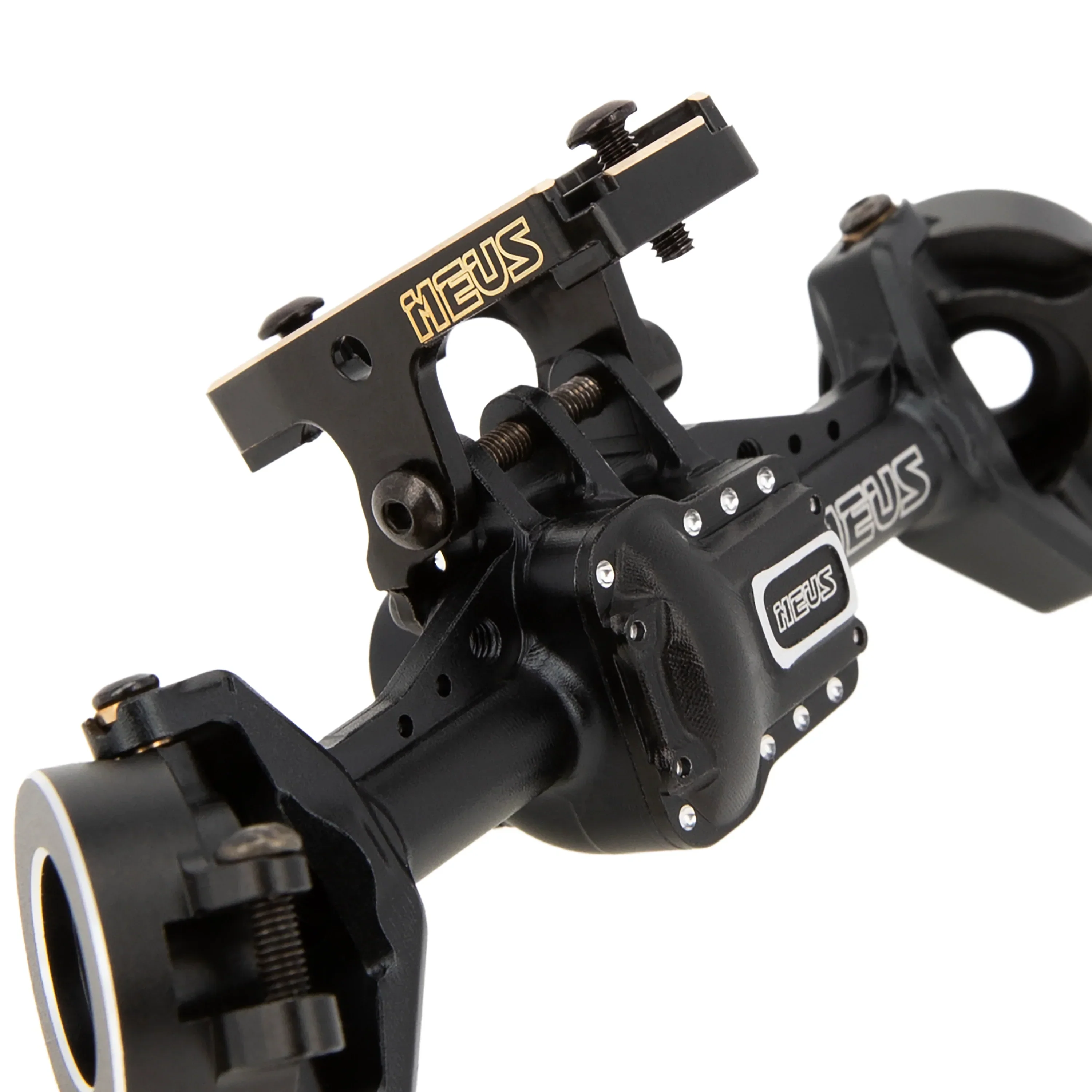 MEUS RACING TRX4M Brass Servo Mount for TRX4M Original Plastic Axles and MEUS Front Rear Axle Housing - Image 5