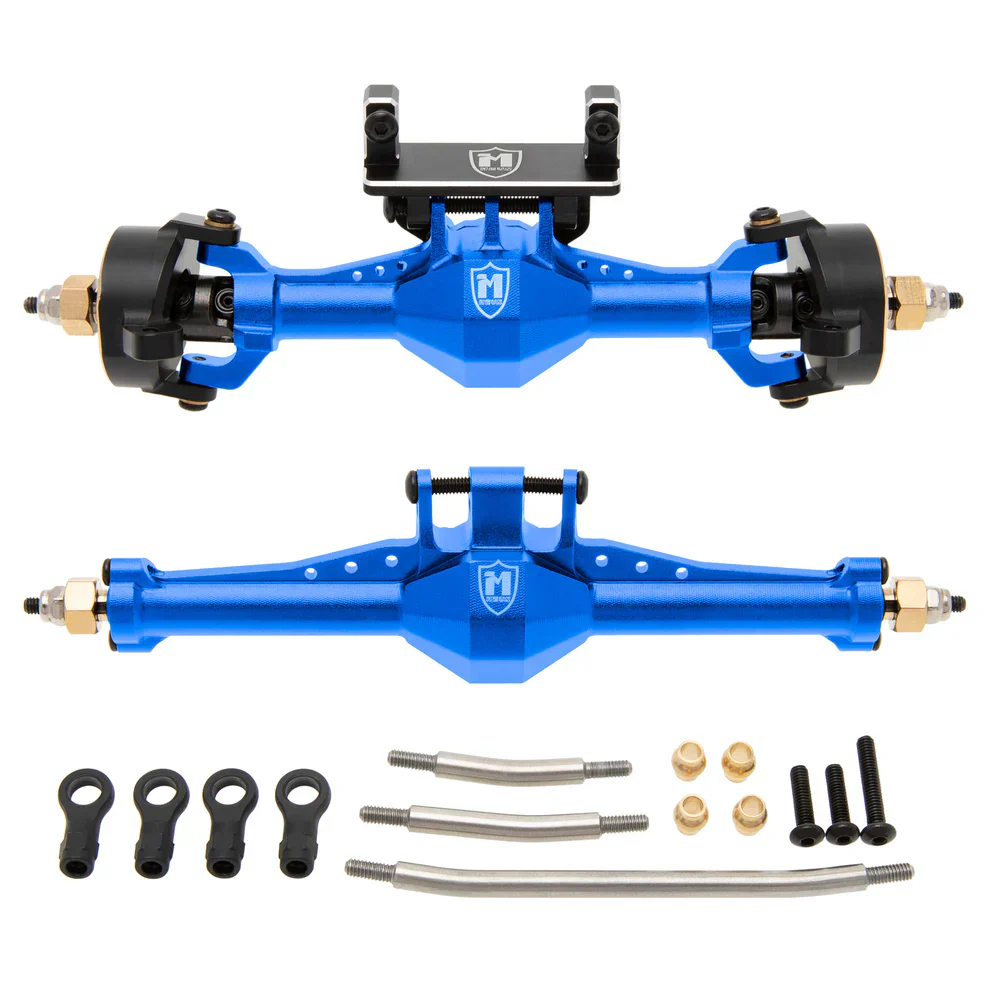 MEUS Racing TRX4M Metal Isokinetic Front Rear Axles with 3-Section CVDs for 1/18 TRX4M Bronco Land Rover Defender K10 High Trail - Image 2