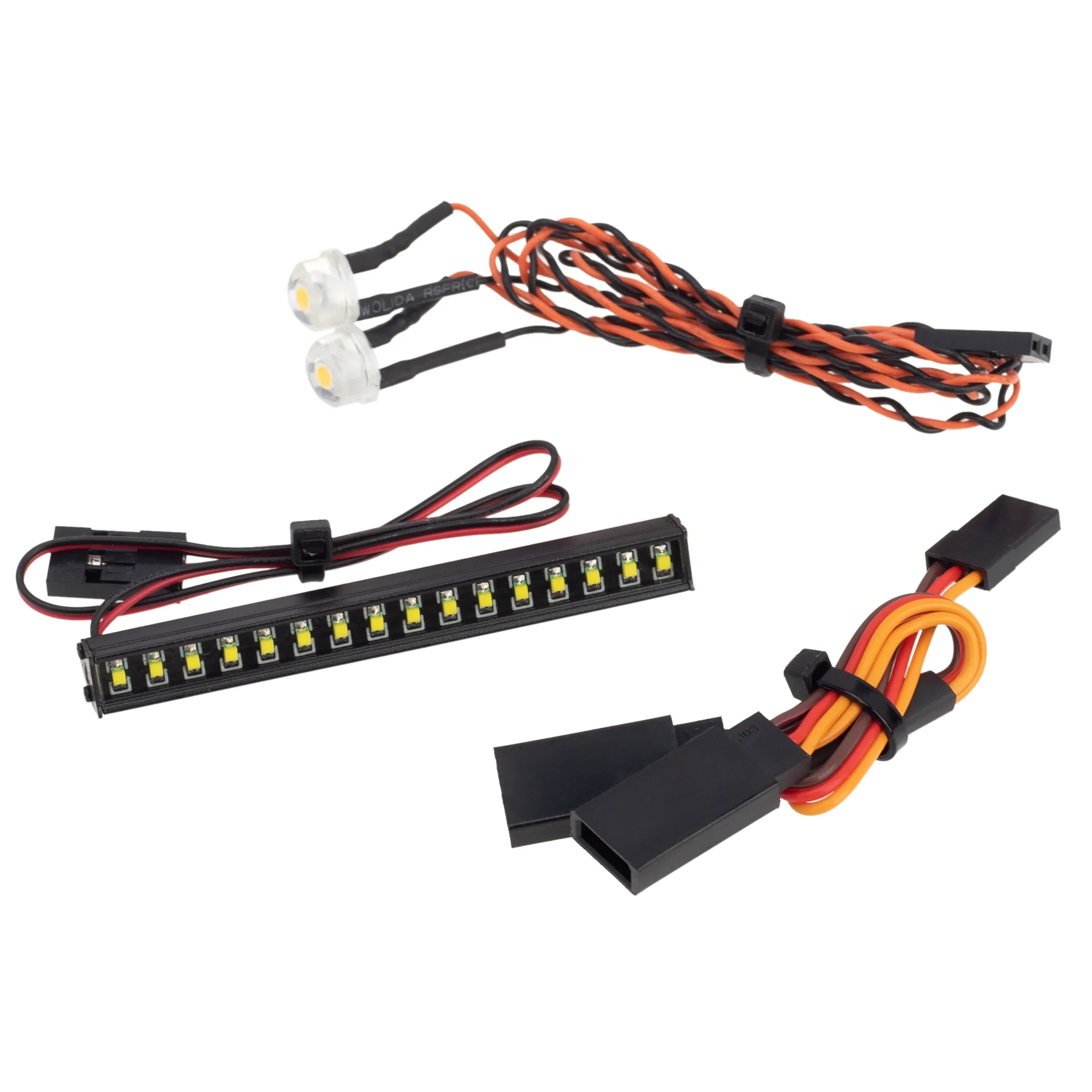 MEUS Racing TRX4M Ripper 16LED Light Kit Lemon Yellow + 8MM Headlight for 1/18 TRX4M Ripper V1 V2
