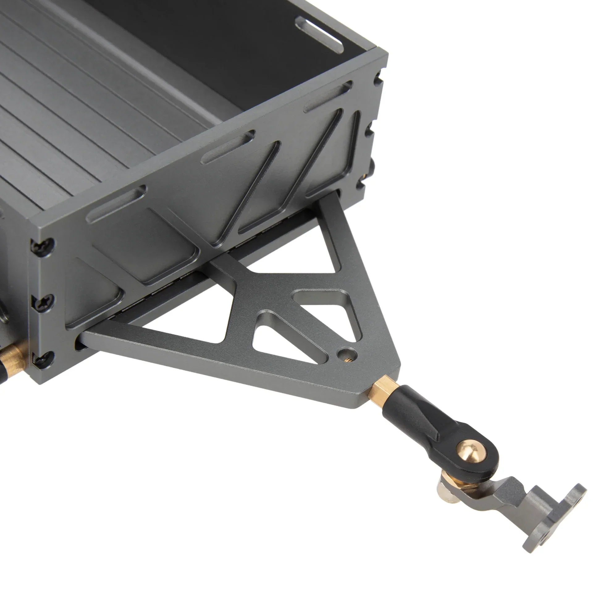 MEUS RACING Utility Trailer Car with Hitch for 1/18 TRX4M - Titanium - Image 2