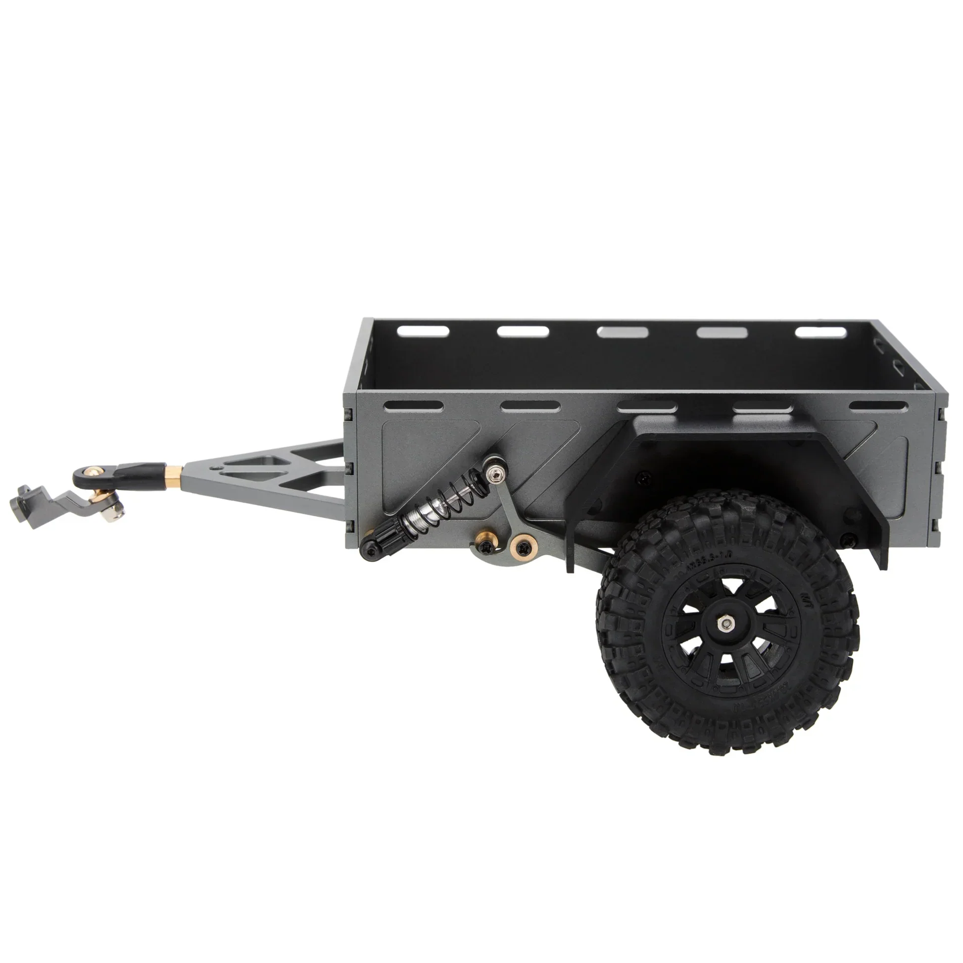 MEUS RACING Utility Trailer Car with Hitch for 1/18 TRX4M - Titanium - Image 3