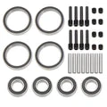 MEUS Racing1/10 RC Steel CV Front Rear Driveshafts Wheel Hex Hub Set for Traxxas Maxx Slash (8654, 7758, 8950X, 8951) - Image 6