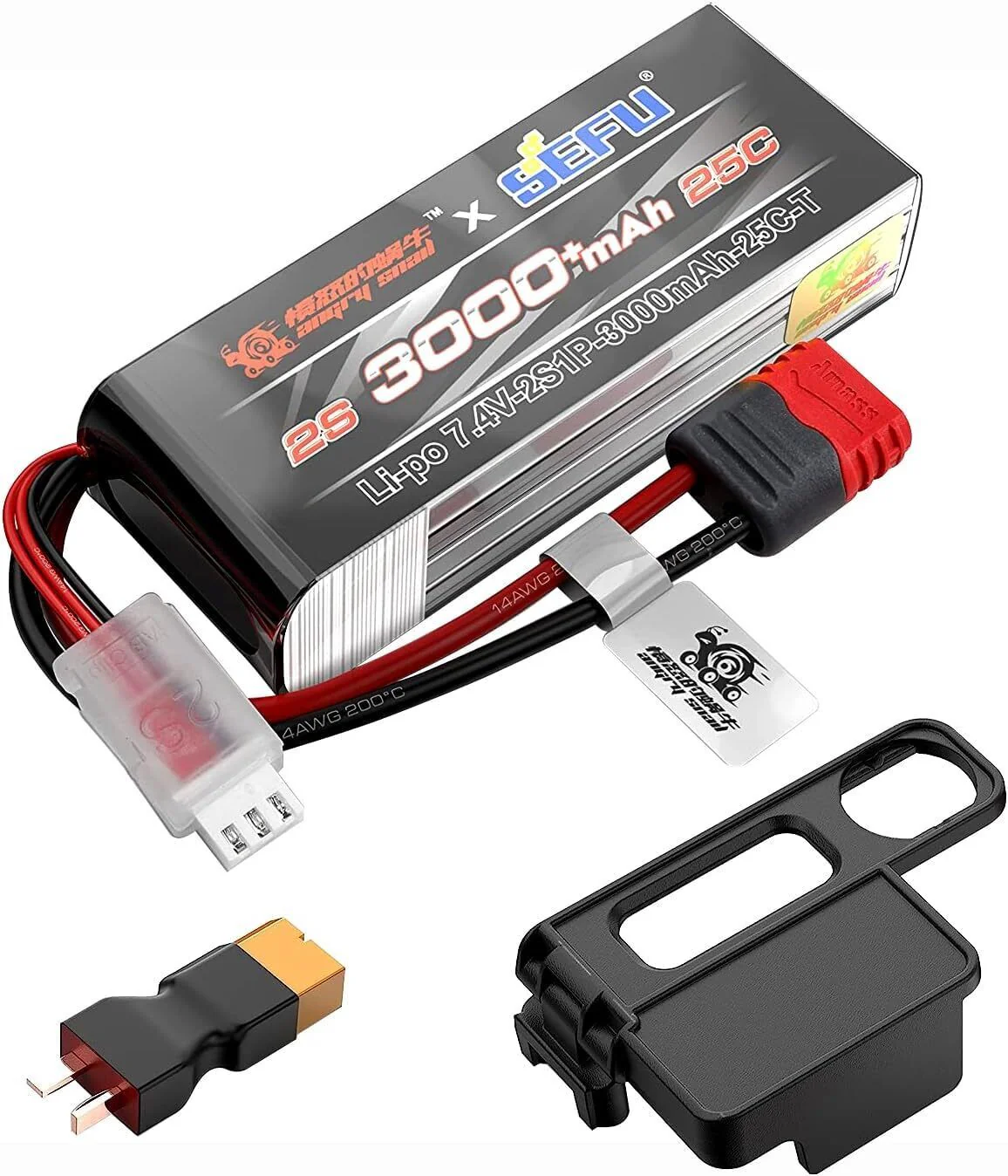 MJX HYPER GO 2S (25C) 7.4V 3000mAh For 16208/16209/14209/14210/14301/14302/14303 - Image 2