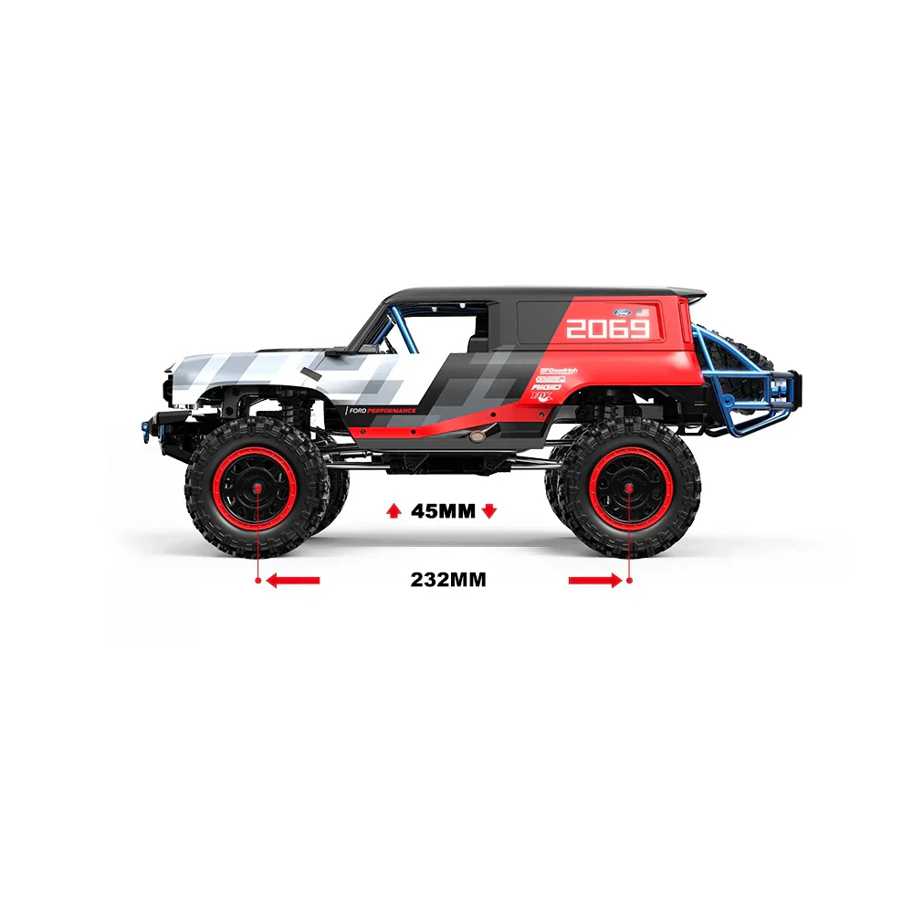 MJX Hyper Go H12P 1/12 RC Crawler - Licensed Ford Bronco Baja 1000 Edition - Image 2