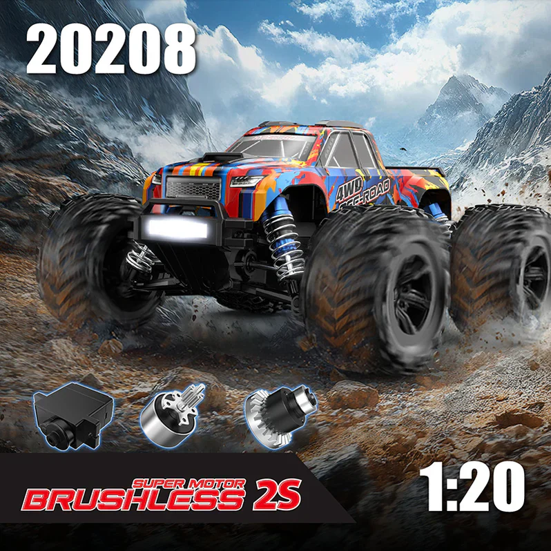 MJX Hyper Go RC Car 1/20 Scale 4WD 1806 Brushless Motor 39km/h - Image 2