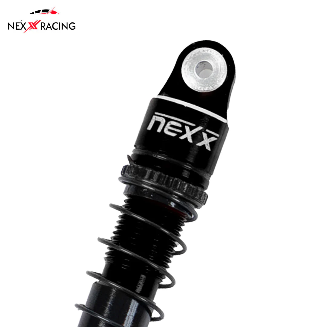 Nexx Racing 45mm Oil Shocks (4pcs) for 1/24 RC Crawler FMS FCX24/ FCX18 Hummer EV - BLACK - Image 2