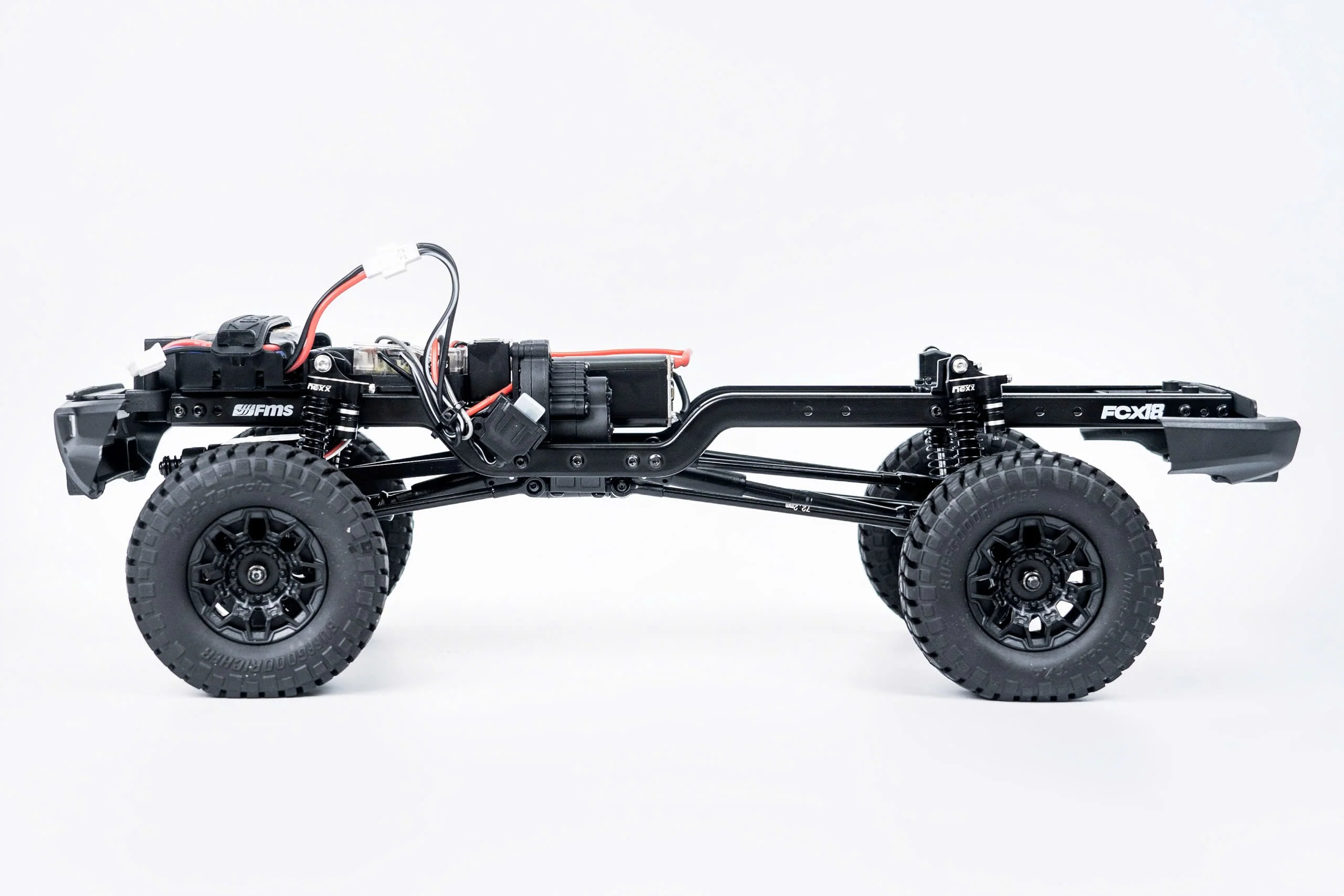 Nexx Racing 45mm Reservoir Shocks (4pcs) for 1/24 RC Crawler FMS FCX24/ FCX18 Hummer EV - BLUE - Image 8