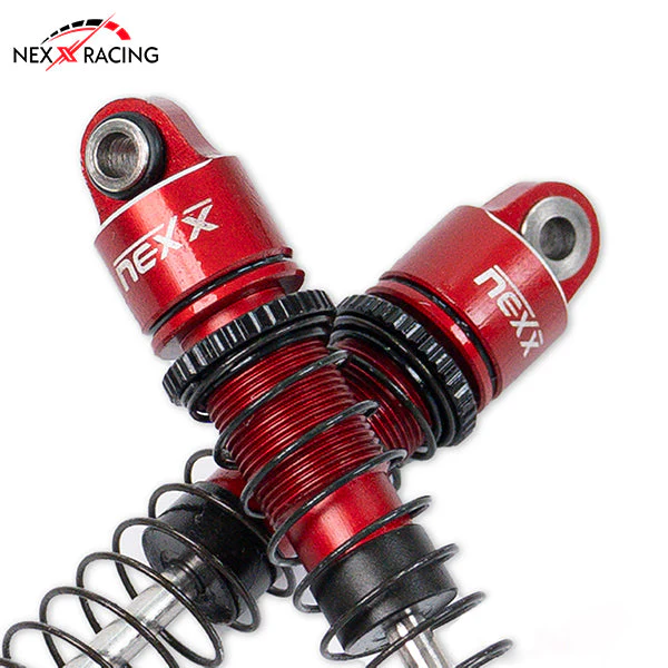 Nexx Racing 53mm Oil shocks (6pcs) for Hobby Plus 1/18 ARKTOS 6X6 - RED - Image 2