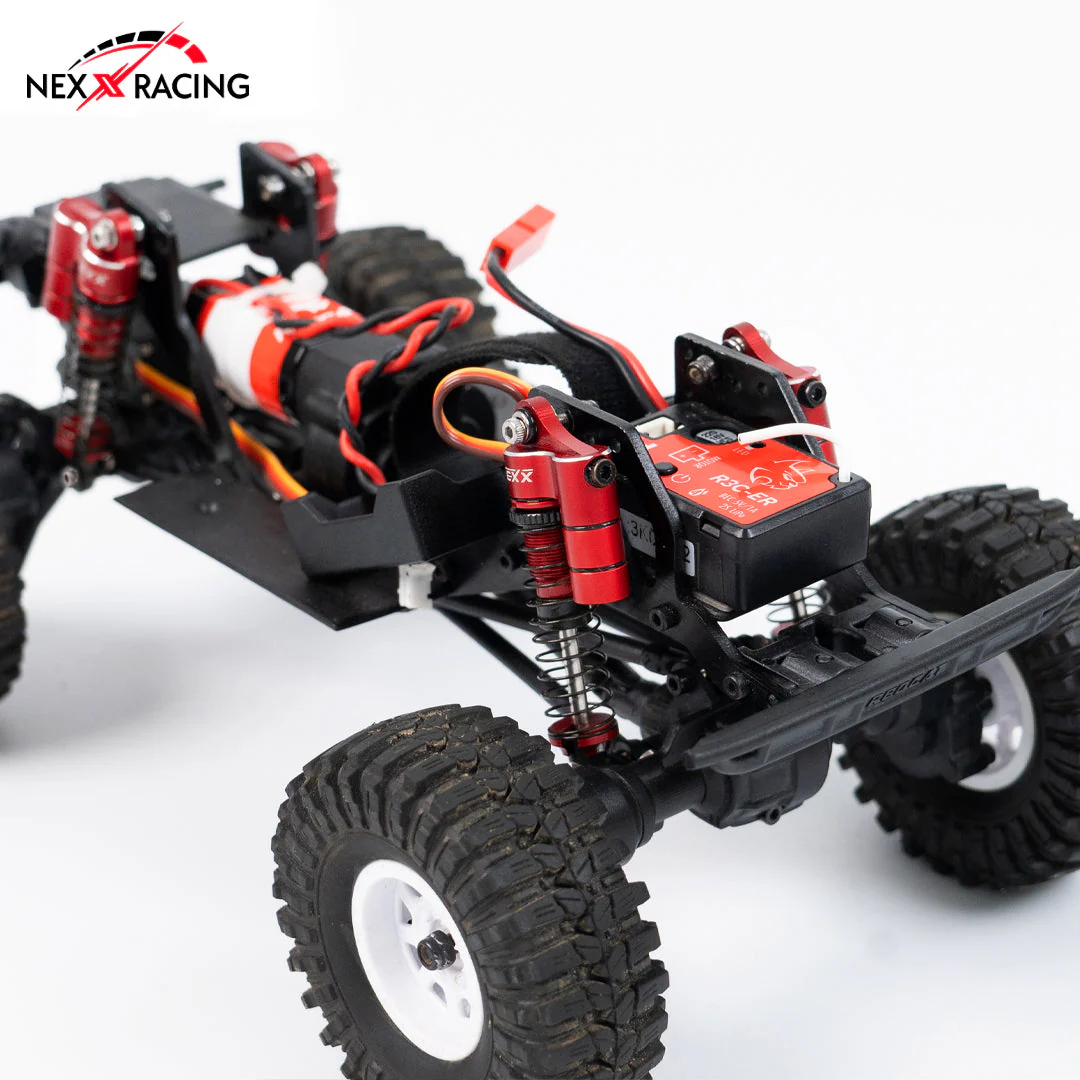 Nexx Racing 53mm Reservoir shocks (4pcs) for 1/18 RC Crawler Redcat Ascent18 - BLACK - Image 3
