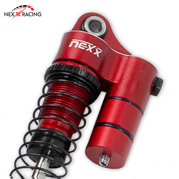 Nexx Racing 53mm Reservoir shocks (4pcs) for 1/18 RC Crawler Redcat Ascent18 - RED - Image 4