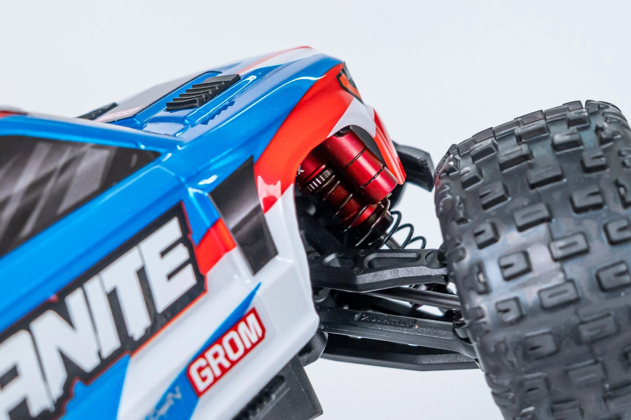 Nexx Racing 58mm Reservoir Shocks (4pcs) for Arrma 1:18 GRANITE/ TYPHON/ MOJAVE - BLUE - Image 3