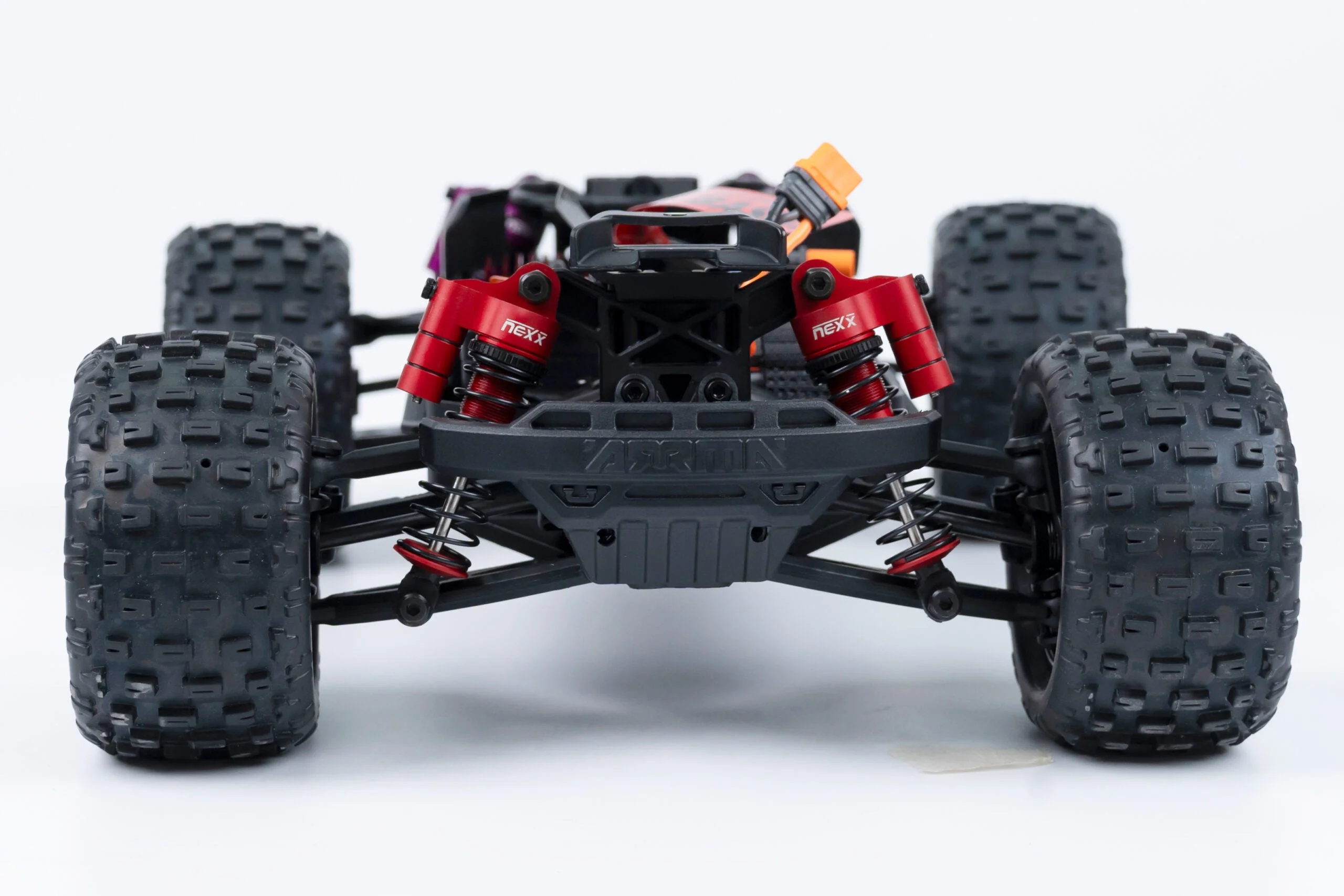Nexx Racing 58mm Reservoir Shocks (4pcs) for Arrma 1:18 GRANITE/ TYPHON/ MOJAVE - RED - Image 4