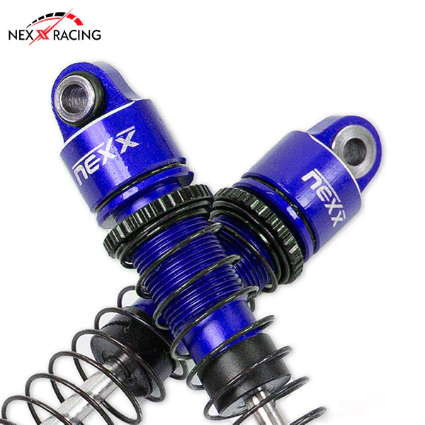 Nexx Racing 59mm Long Oil Shocks (6pcs) for Hobby Plus 1/18 ARKTOS 6X6 - BLUE - Image 2