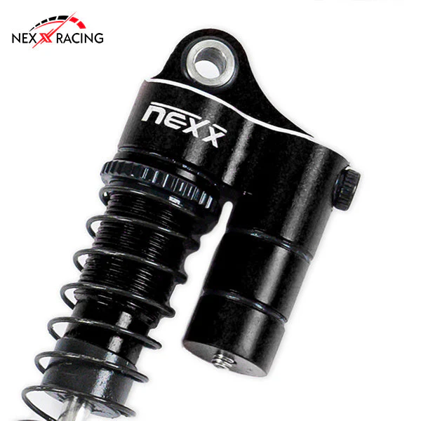 Nexx Racing 59mm Long Reservoir shocks (4pcs) for for 1/18 RC Crawler Redcat Ascent18 - BLACK - Image 4