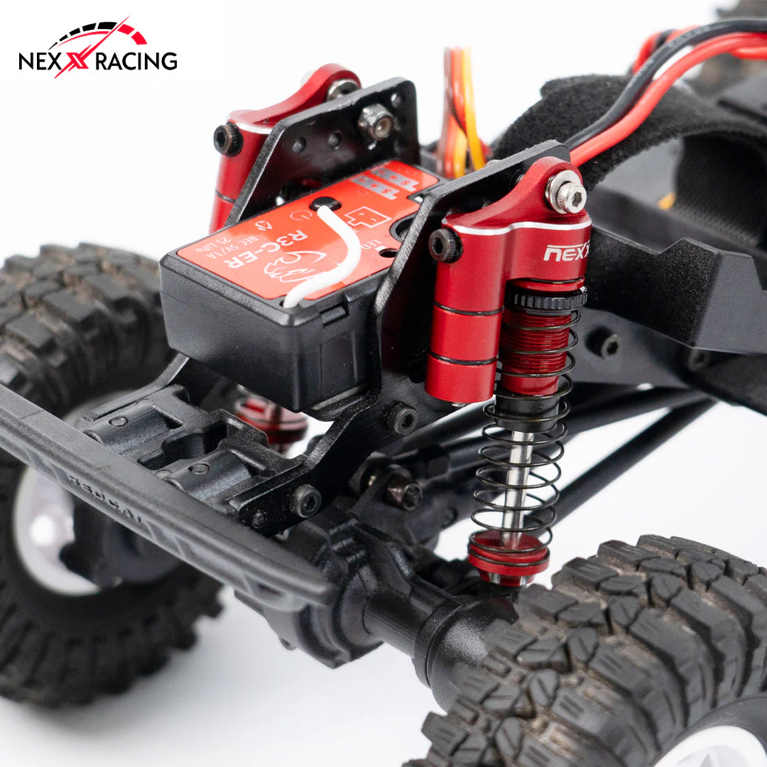 Nexx Racing 59mm Long Reservoir shocks (4pcs) for for 1/18 RC Crawler Redcat Ascent18 - BLUE - Image 4