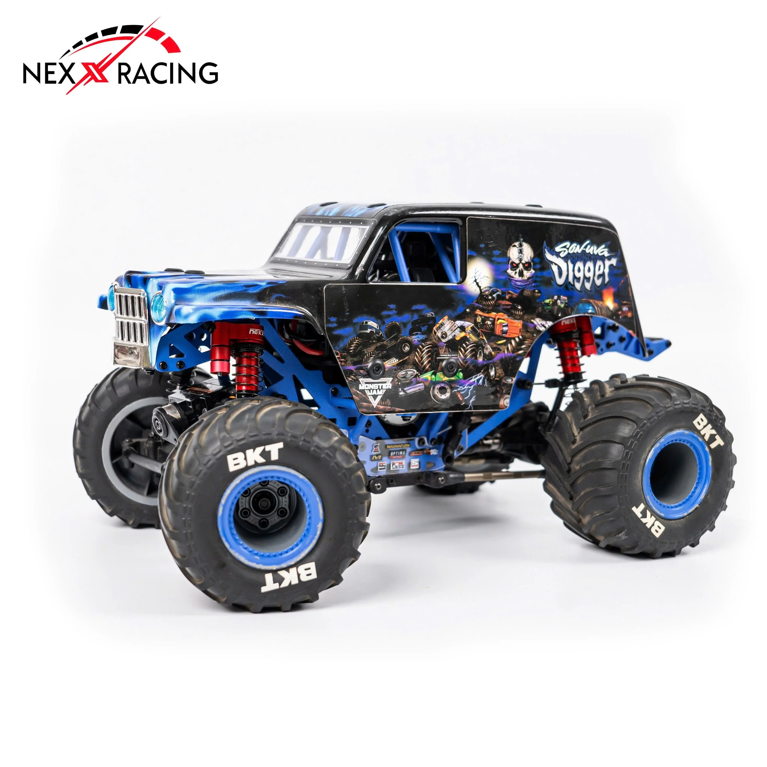 Nexx Racing 65mm Reservoir shocks (4pcs) for 1/18 Mini LMT - Red - Image 2