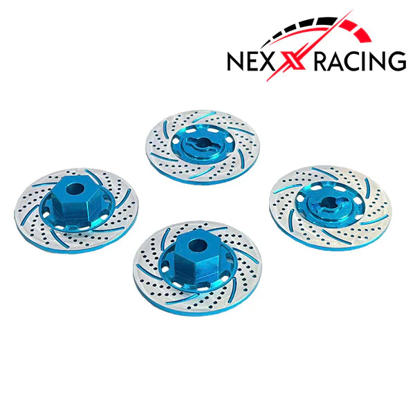 Nexx Racing Aluminum Brake Rotor (4pcs) Fit 4-TEC - Turquoise