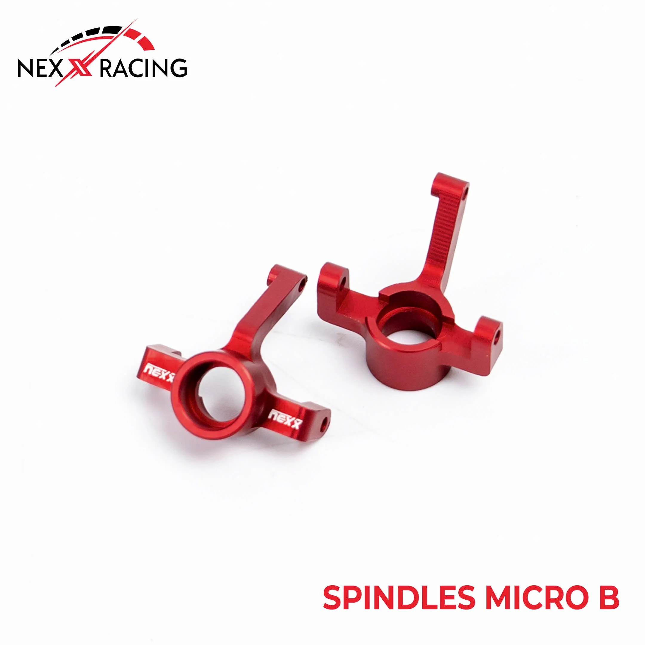 Nexx Racing Aluminum Spindles Micro-B - RED - Image 2