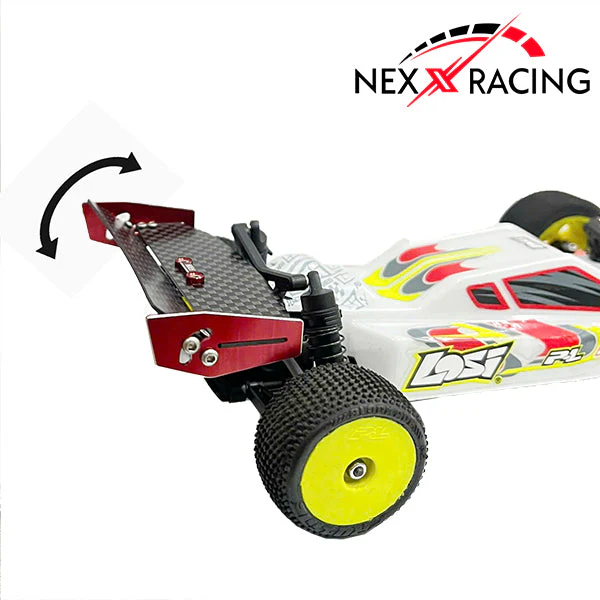 Nexx Racing Carbon Fiber Rear Wing Spoiler Upgrades Part for LOSI 1/24 Micro-B 2WD Buggy - Image 4