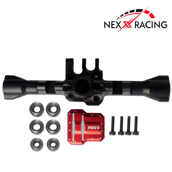 Nexx Racing CNC Alu Rear Axle Housing For TRX4M ( Included Bearing )-Black - Image 2