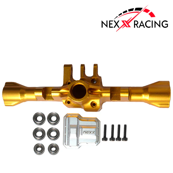 Nexx Racing CNC Alu Rear Axle Housing For TRX4M ( Included Bearing )-Gold - Image 3