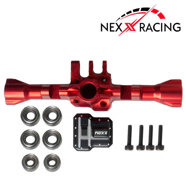 Nexx Racing CNC Alu Rear Axle Housing For TRX4M ( Included Bearing )-Red - Image 2