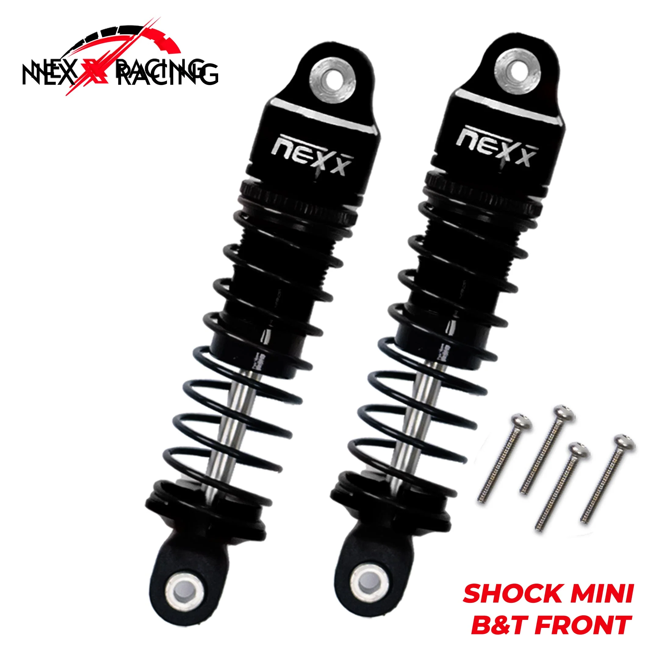Nexx Racing Front Oil shock (2pcs) for Mini-T& Mini-B - BLACK - Image 2