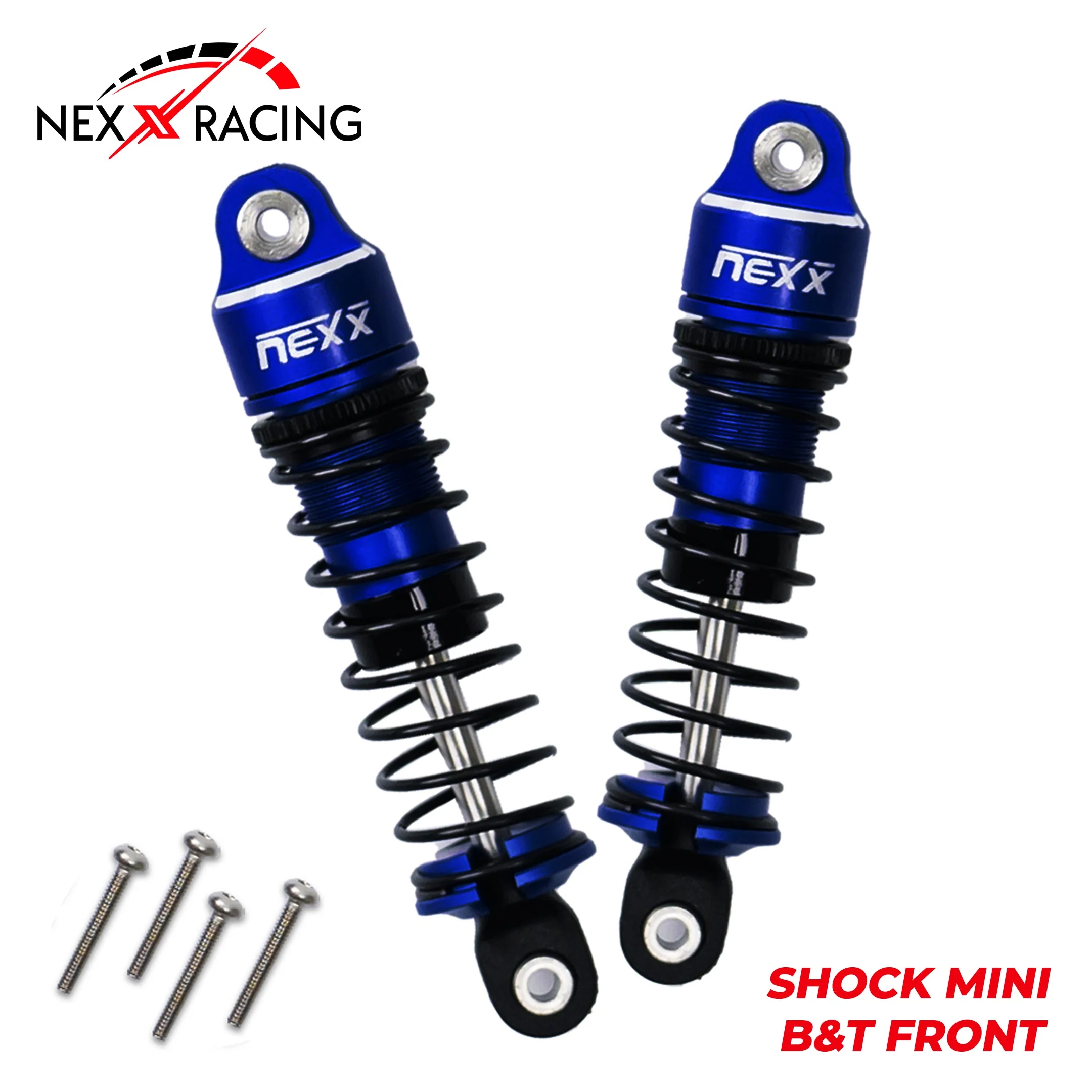Nexx Racing Front Oil shock (2pcs) for Mini-T& Mini-B - BLUE - Image 2