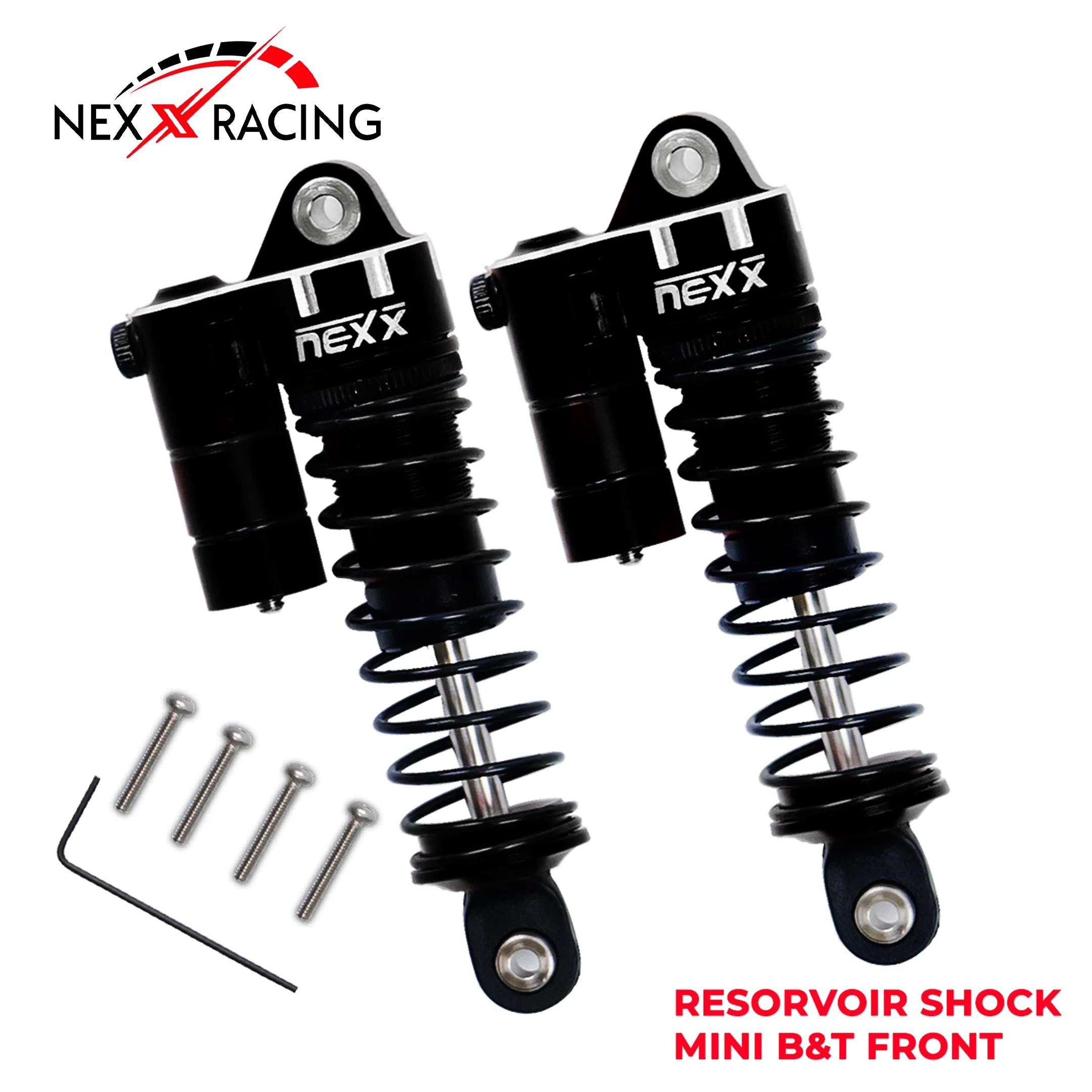 Nexx Racing Front Reservoir shock (2pcs) for Mini-T& Mini-B - BLACK - Image 2