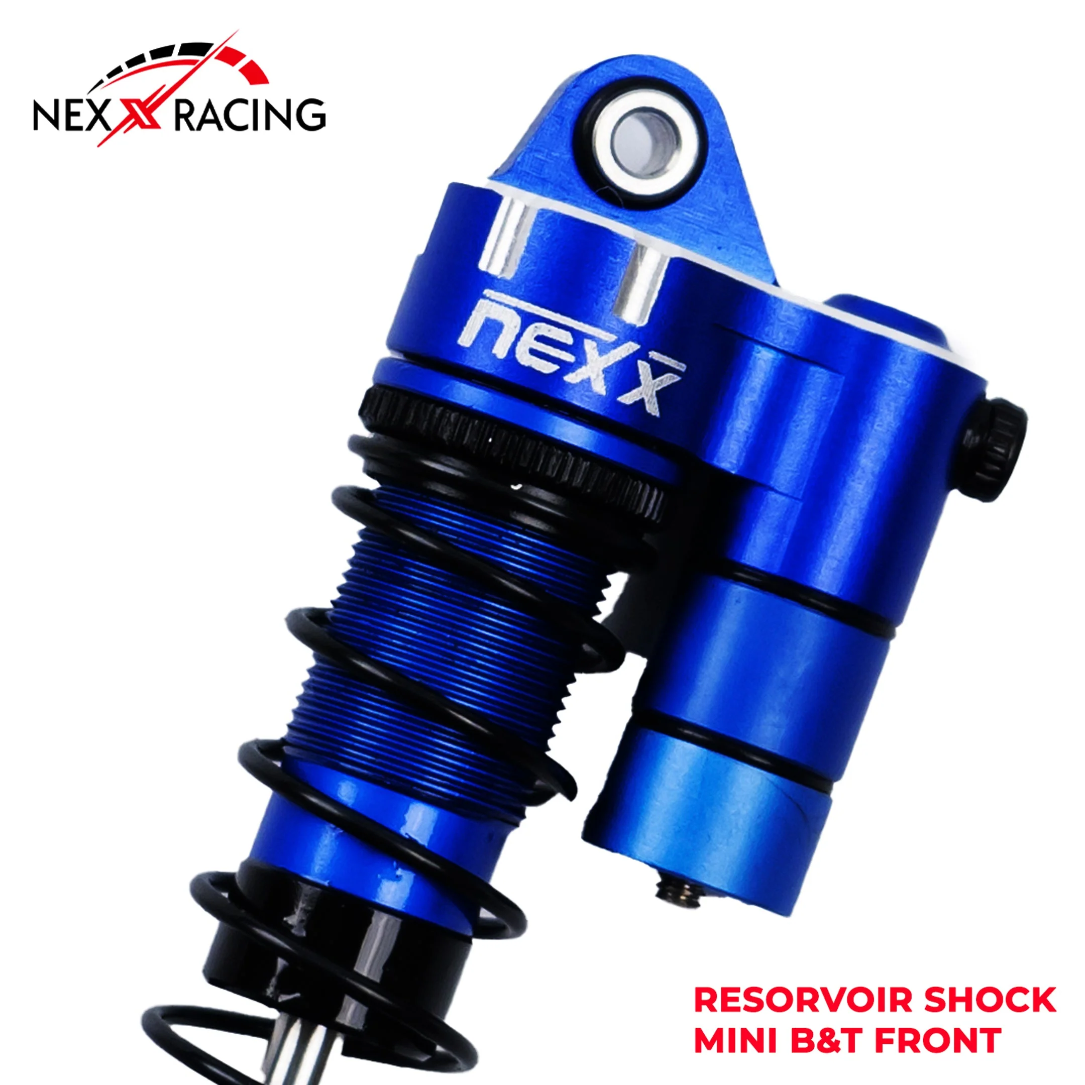 Nexx Racing Front Reservoir shock (2pcs) for Mini-T& Mini-B - BLUE - Image 3