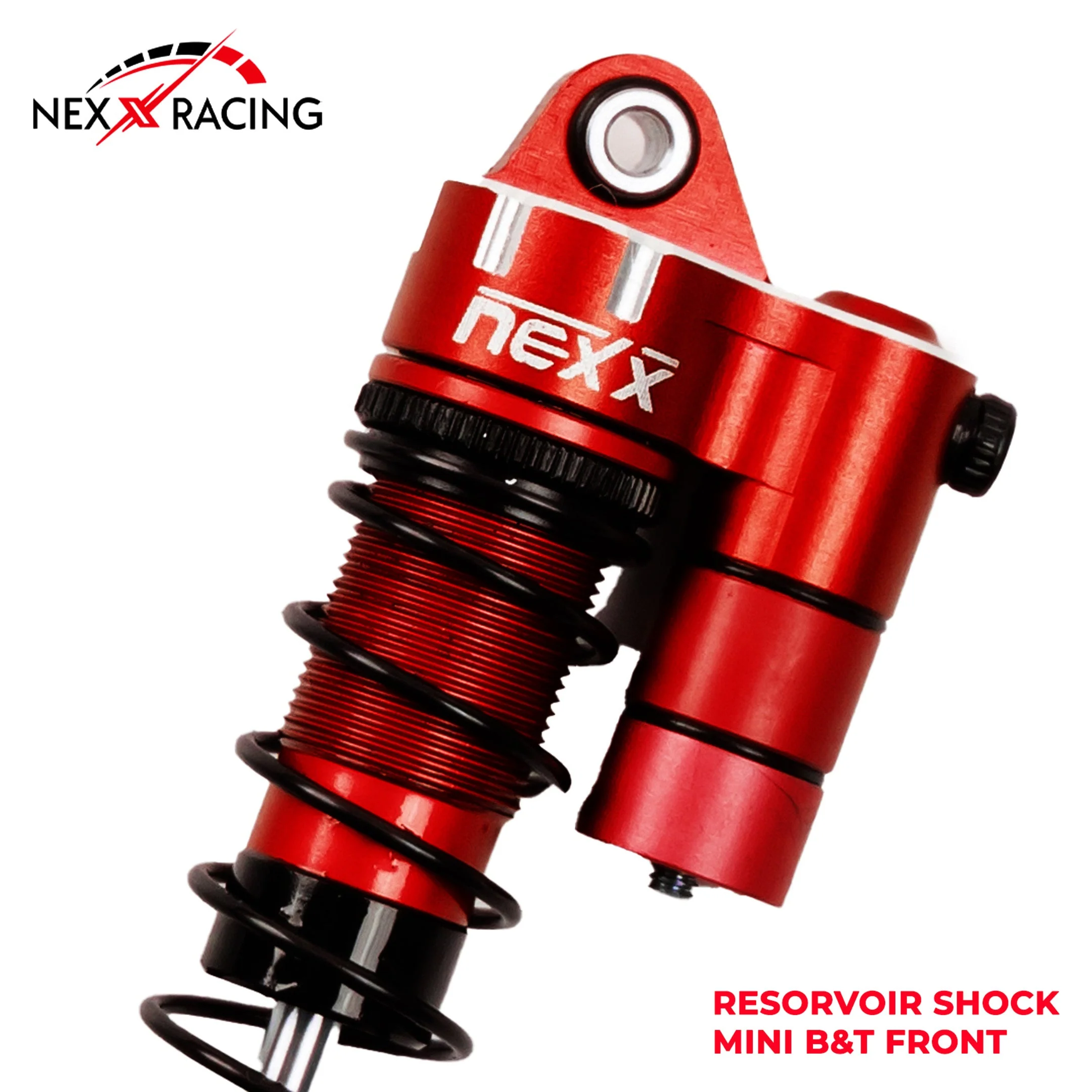 Nexx Racing Front Reservoir shock (2pcs) for Mini-T& Mini-B - RED - Image 3