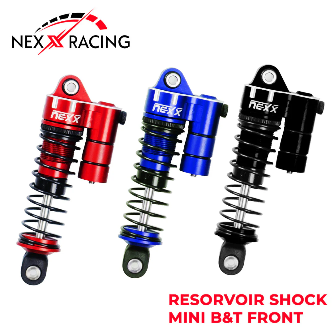 Nexx Racing Front Reservoir shock (2pcs) for Mini-T& Mini-B - RED - Image 4