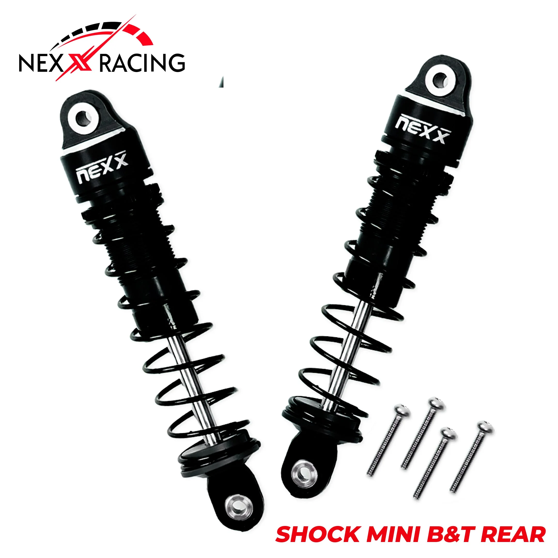 Nexx Racing Rear Oil shock (2pcs) for Mini-T& Mini-B - BLACK - Image 2