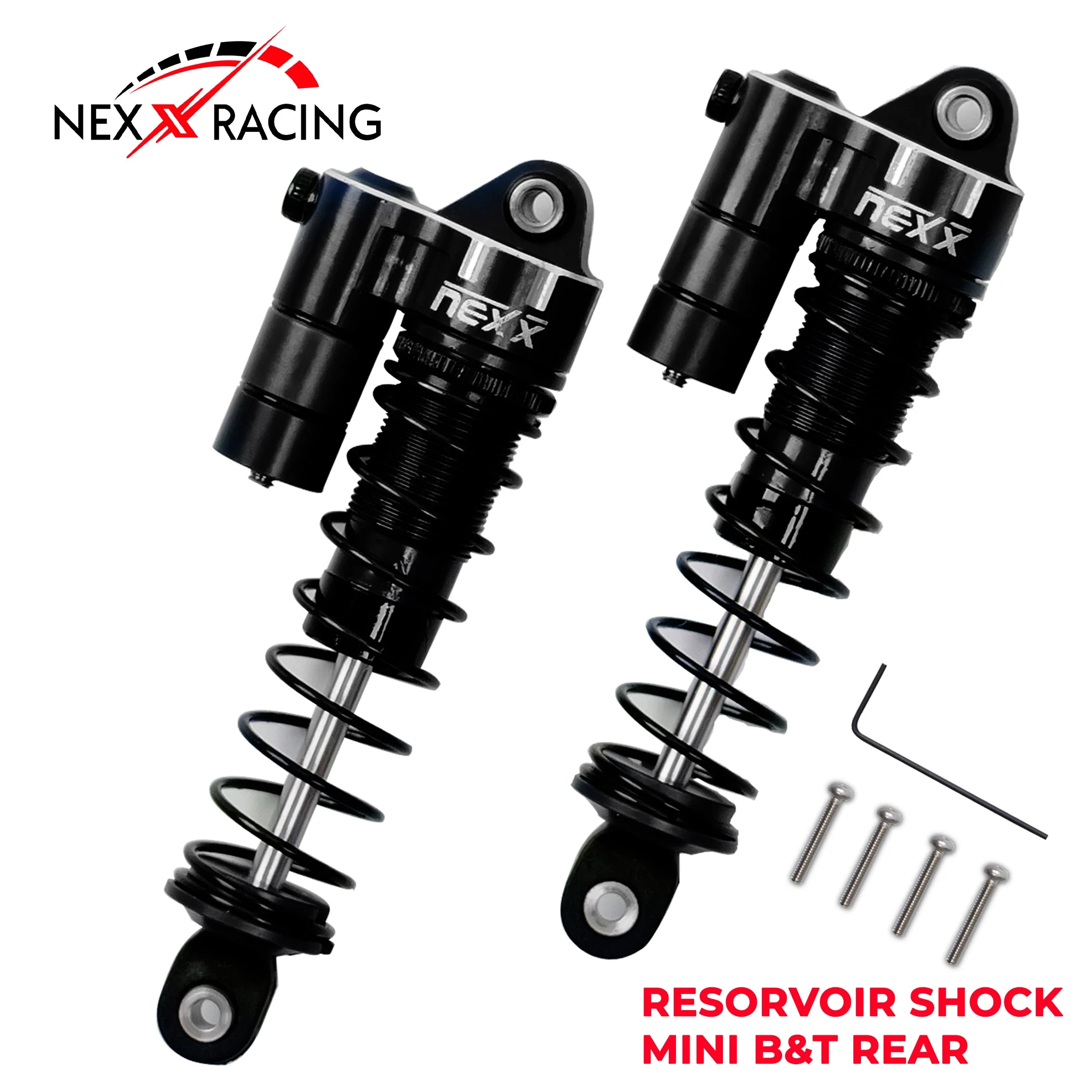 Nexx Racing Rear Reservoir shock (2pcs) for Mini-T& Mini-B - BLACK - Image 2