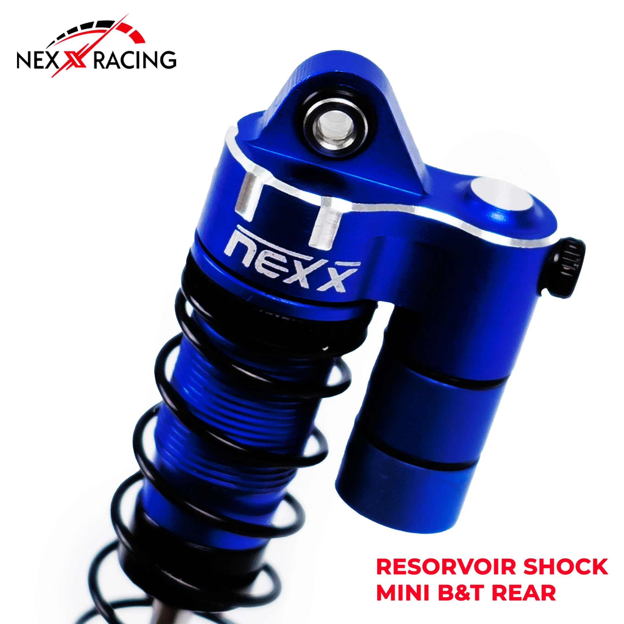 Nexx Racing Rear Reservoir shock (2pcs) for Mini-T& Mini-B - BLUE - Image 3