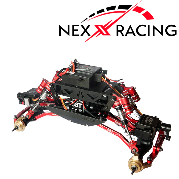 Nexx Racing Reservoir Shock (4 pcs) for 1/24 AX24 - RED - Image 4