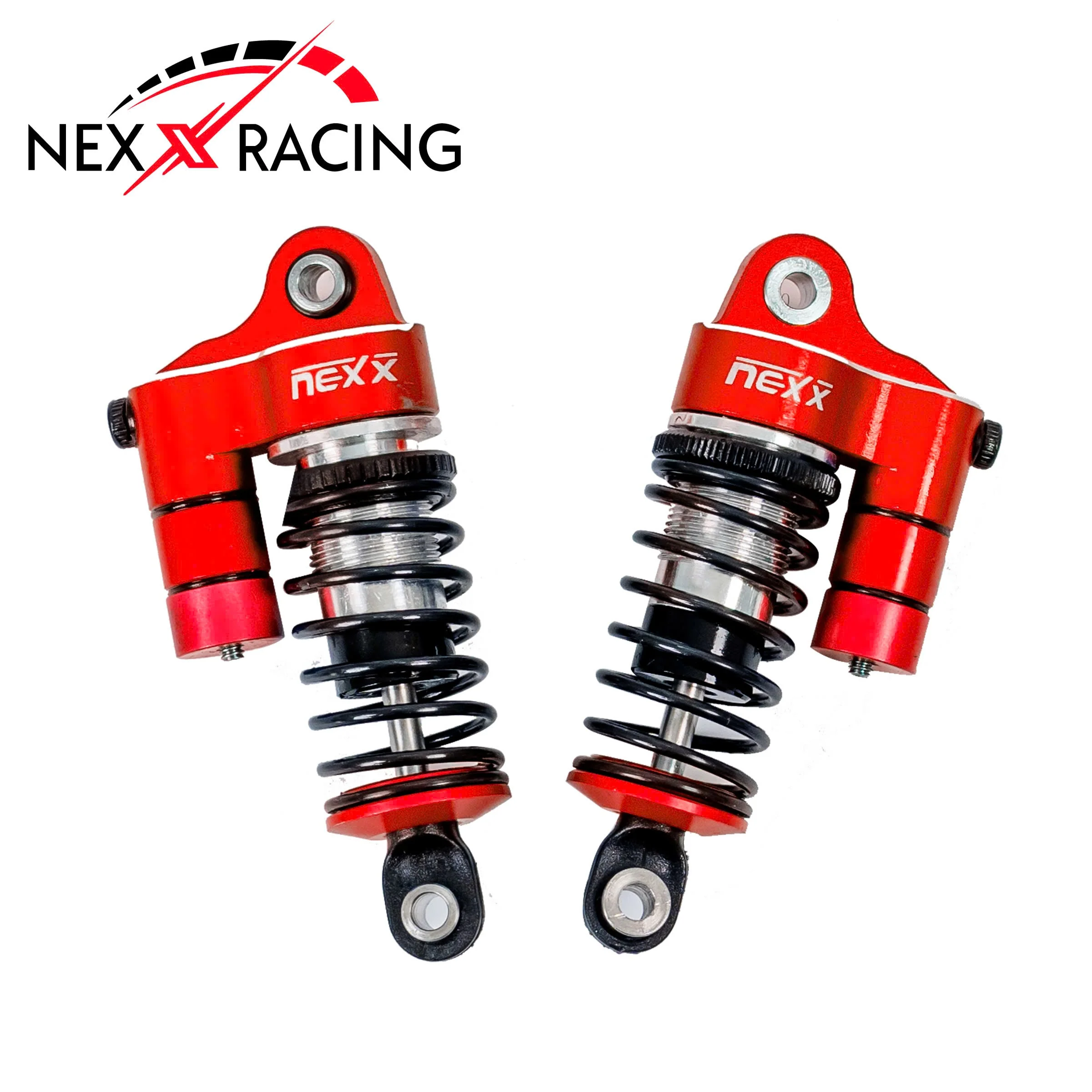 Nexx Racing Reservoir Shocks (4pcs) for Losi 1/12 Nascar - Red - Image 2