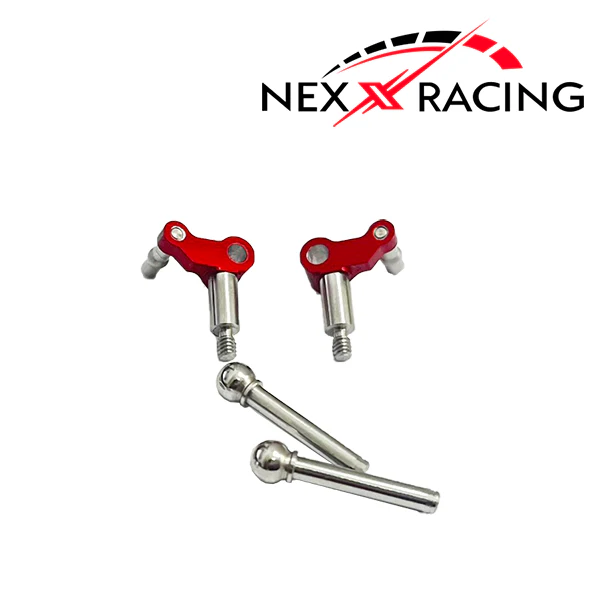 Nexx Racing Steering Knuckle Set For MR04-EVO2 - RED - Image 3