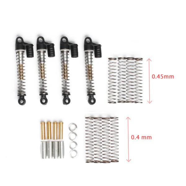 NexxRacing Conversion Threaded Tele Shock Kit for Axial SCX24 - Image 4