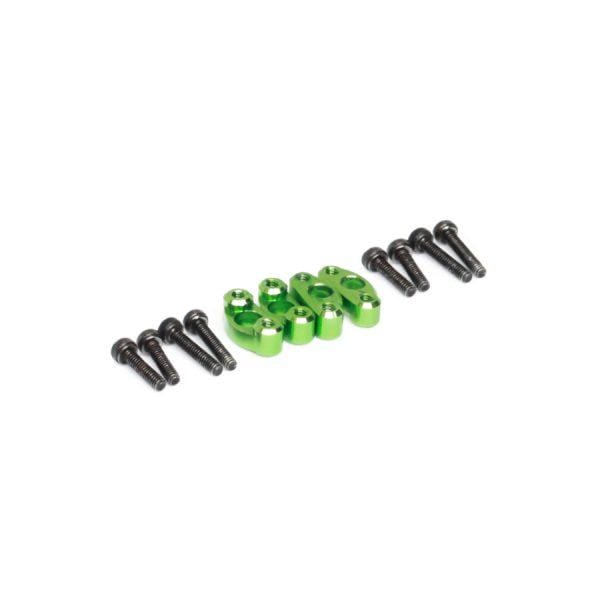 NexxRacing Kyosho 4×4 Shock Holder Set (GREEN) – (4pcs) - Image 2