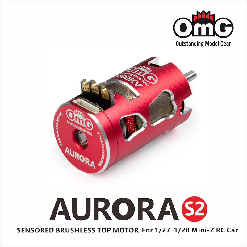 OMG AURORA 3500 KV Series Sensored Brushless Top Motor for 1/24 1/27 (Red) - Image 3