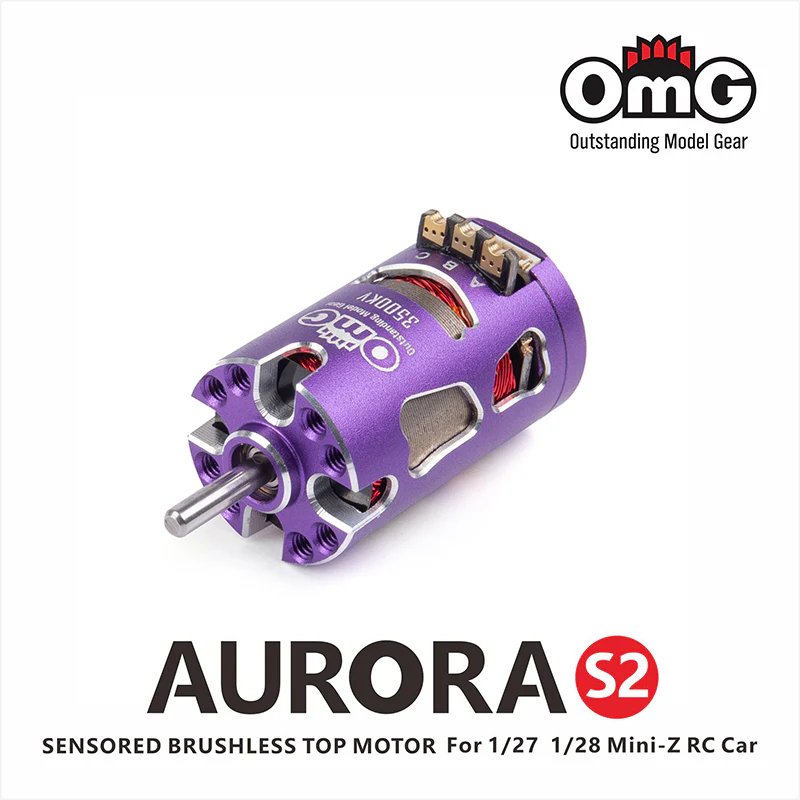 OMG AURORA 3500 KV Series Sensored Brushless Top Motor for 1/24 1/27 (Violet) - Image 4