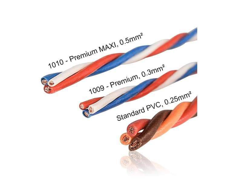 PowerBox Premium MAXI Servo lead  (2x0.5mm - 1 x 0.3mm 10m) - PBS1010/1000 - Image 2